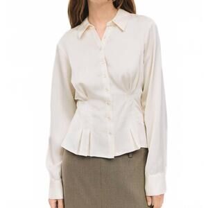 NEW MOD REF rina long sleeve top in cream